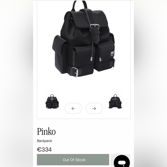 Pinko Black Backpack with Logo main image 11